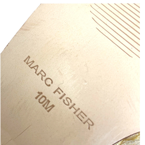 NEW Marc Fisher Steel Sz 10 Natural Raffia Platform Chunky Sandals Beachy NWOB - Picture 10 of 10